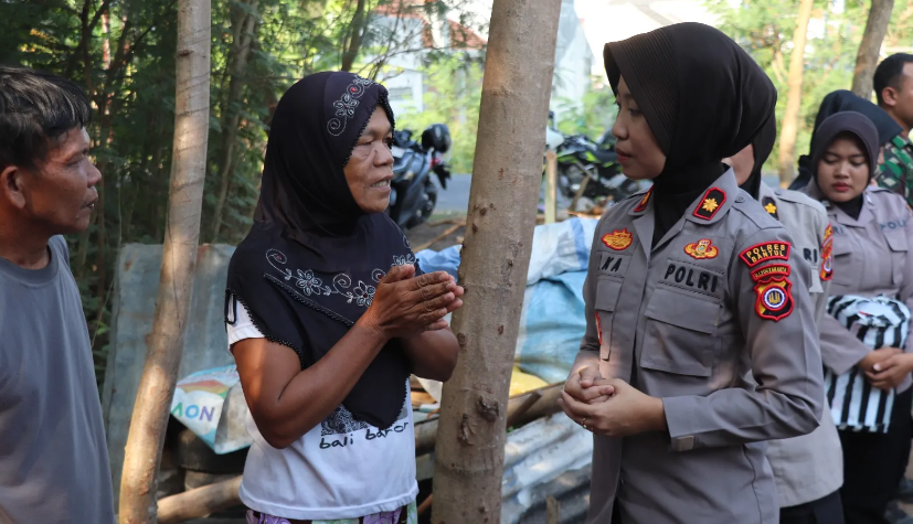 Nenek Korban Amuk Massa Karena Mencuri Dapat Bantuan dari Polres Bantul