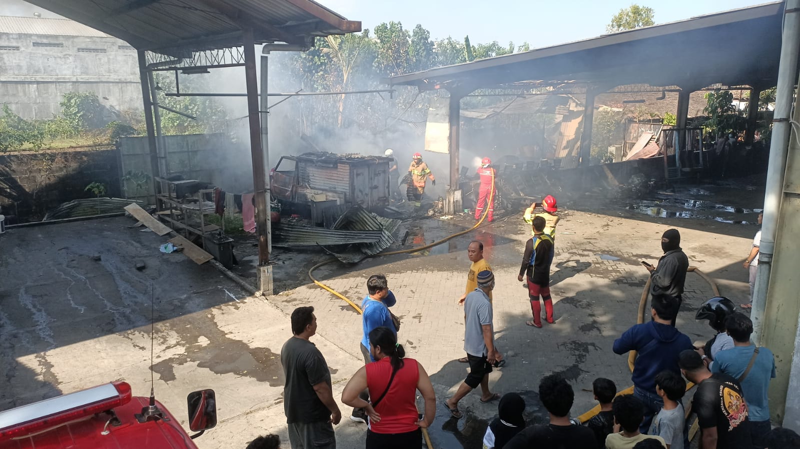 Kebakaran di dekat kampus pgri Jogja