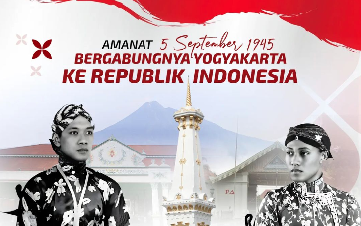 Amanat 5 September 1945 Bergabungnya Jogja Ke Republik Indonesia