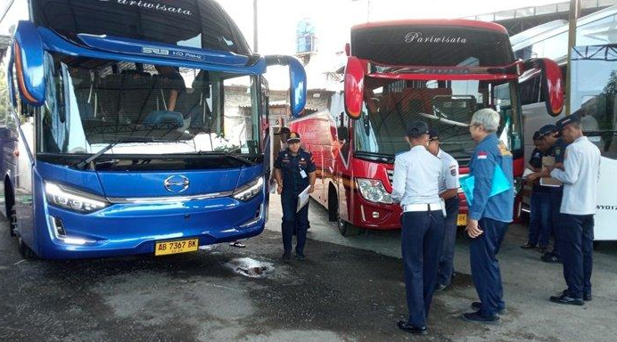 Dishub Bantul Inspeksi Ramp Check Sejumlah Armada Bus