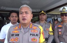 Kapolresta Sleman, Kombes Pol Edy Setianto Erning Wibowo Ketika di wawancarai wartawan.