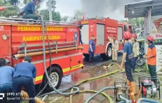 Pabrik garmen di Sleman terbakar