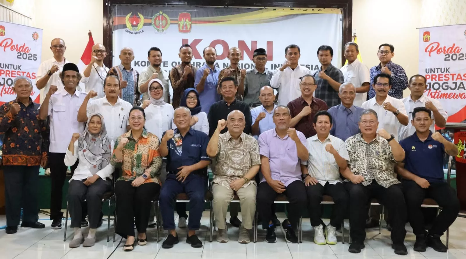 Rapat koordinasi Pengurus KONI DIY dan Panitia Porda 2025 beberapa waktu lalu.