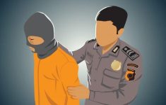 Ilustrasi pencuri dibekuk polisi