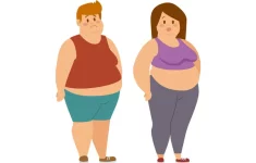 Ilustrasi orang terkena obesitas