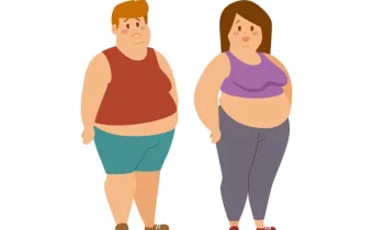 Ilustrasi orang terkena obesitas