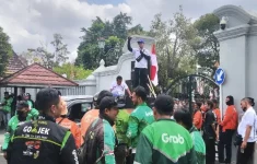 Aksi Solidaritas Ojol di Jogja
