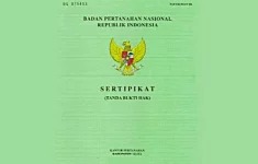 Ilustrasi sertifikat tanah