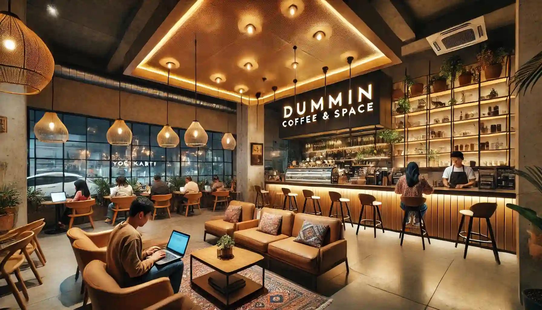 8 Tempat Nongkrong Buka 24 Jam di Sleman yang Asyik untuk Kumpul Bareng Teman, Harganya Terjangkau! 8 Dummin Coffee & Space