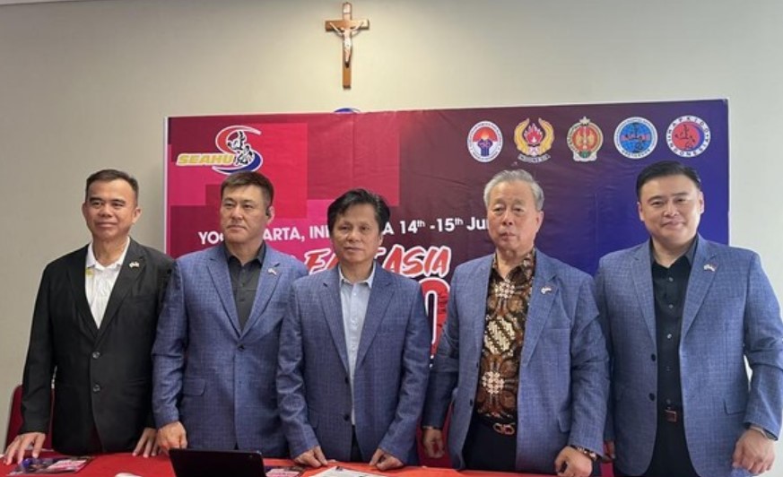 Pertemuan Kejuaraan Asia Tenggara Hapkido 2025 di Kampus UAJY Jogja, Depok, Sleman, Jumat (13/6/2025)