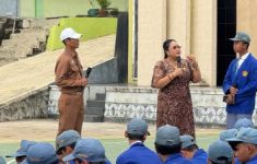 Sosialisasi Pencegahan, Pemberantasan, Penyalahgunaan dan Peredaran Gelap Narkoba (P4GN) yang digelar di SMA Negeri 1 Patuk, Senin (16/062025). (source: Gunung Kidul Kab)