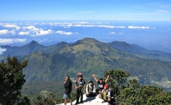 Ilustrasi pendaki di Gunung Lawu