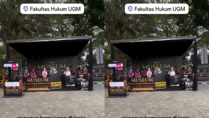 Muesum Koruptor di Fakultas Hukum UGM Yogyakarta. (source: Twitter)