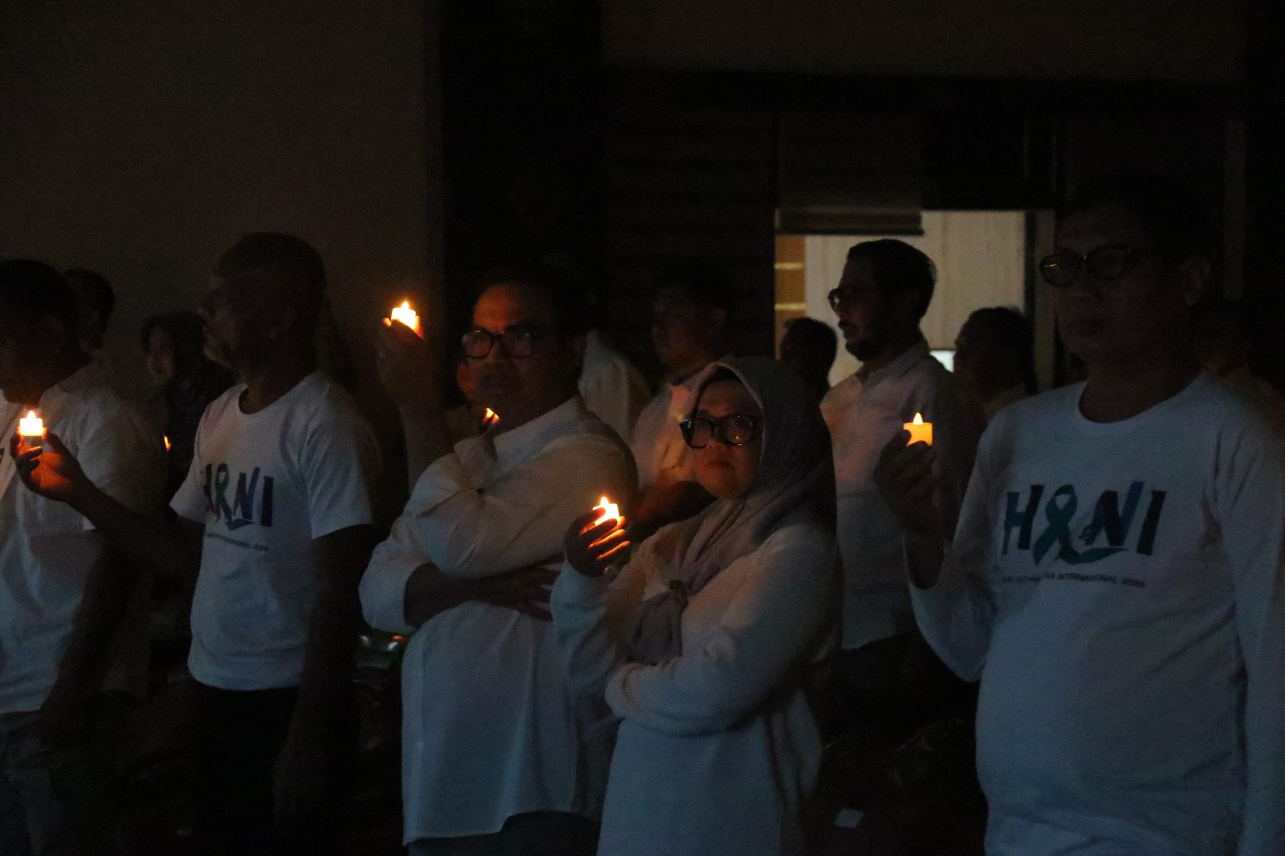 Penyalaan Lilin Simbol Harapan Indonesia Bersih Narkoba (source: Jogja Kota)