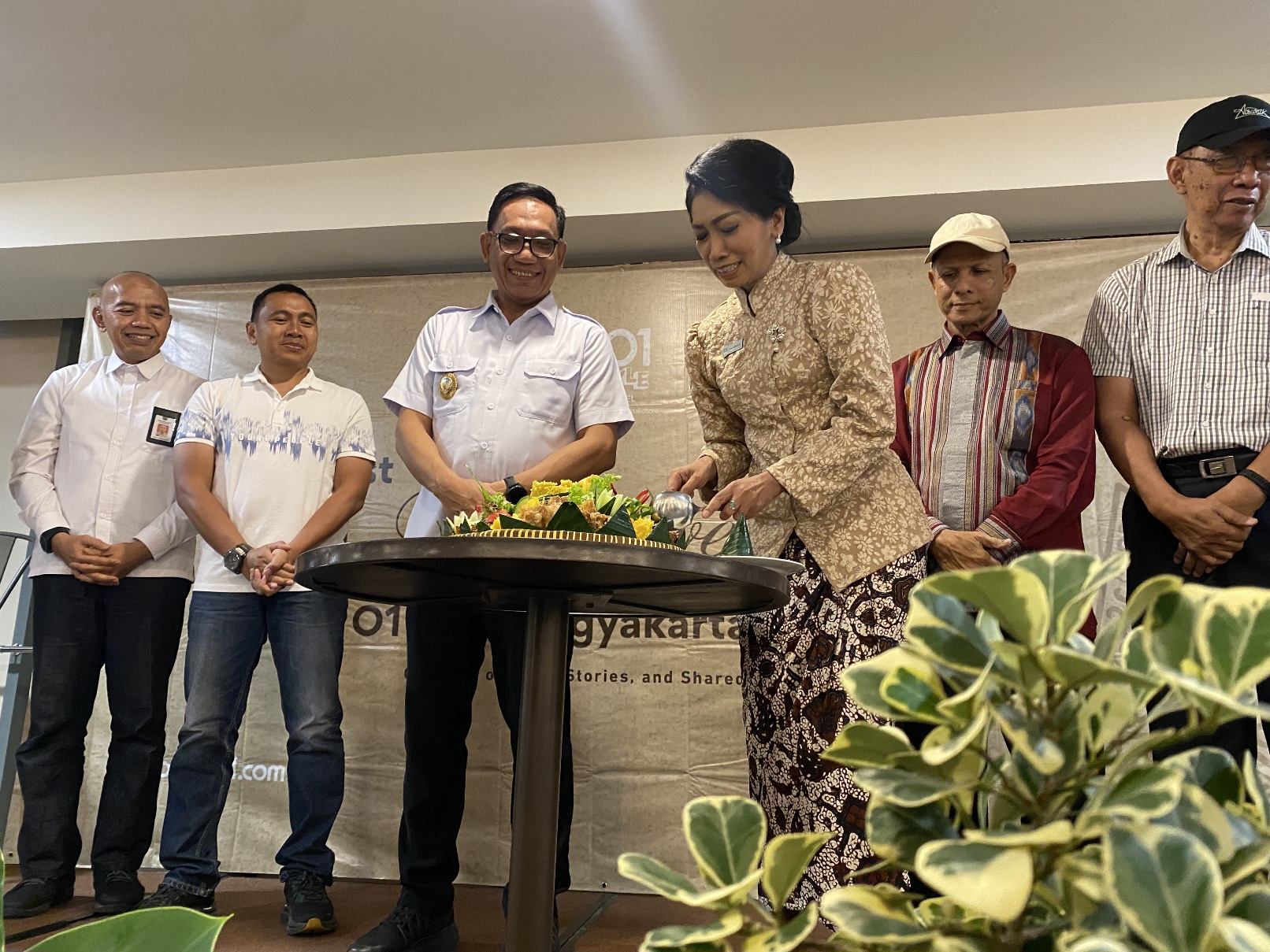Wawan Harmawan, Wakil Wali Kota Yogya saat menghadiri 1st Anniversary Hotel 101 Style Yogyakarta Malioboro, Rabu (18/6/2025).