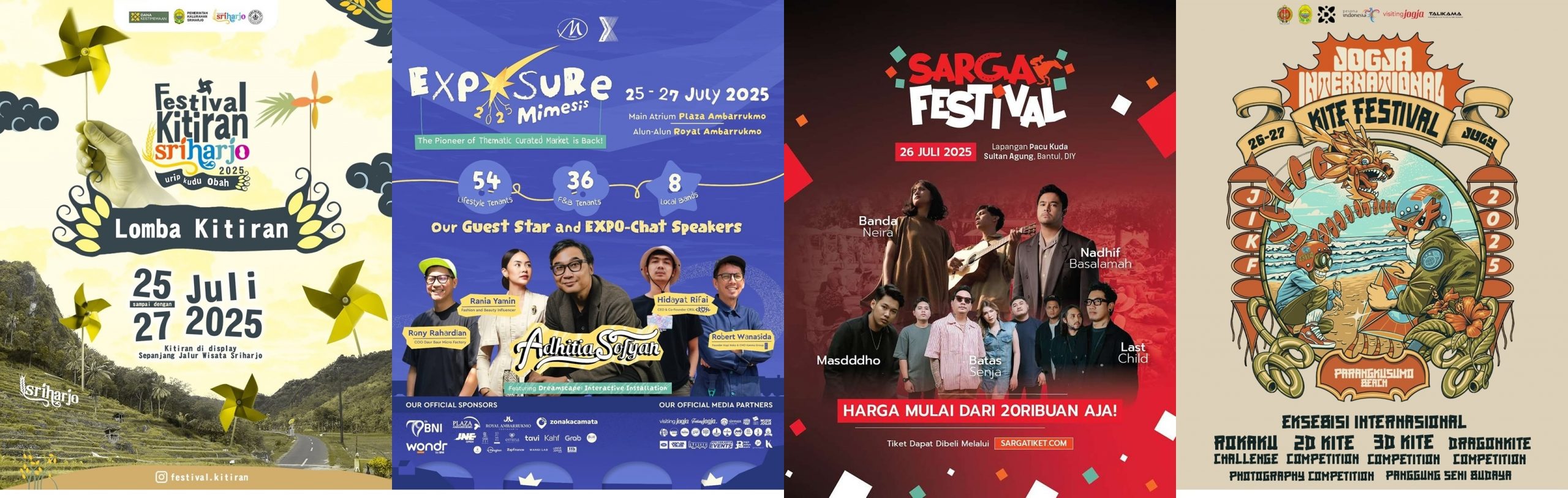 Daftar event akhir pekan (Source: Visiting Jogja)