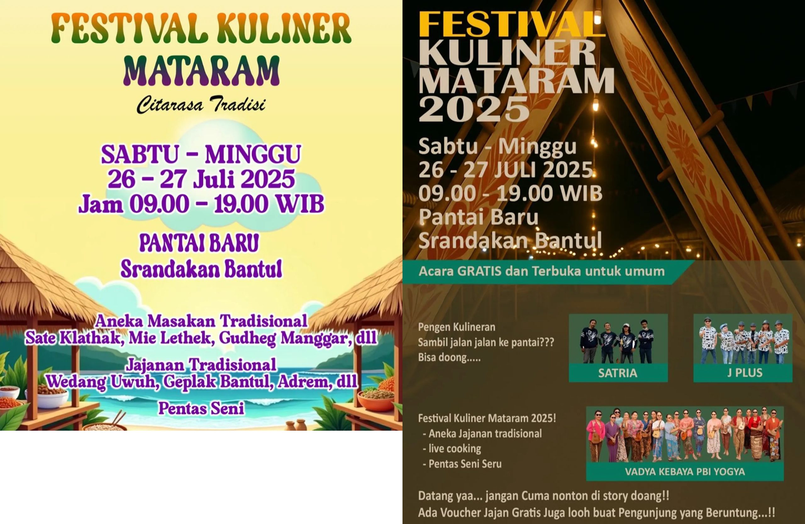 Festival Kuliner Mataraman 2025. (Source: Dispar Bantul)