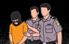 Ilustrasi wanita tertangkap polisi kasus curanmor (Source: Tribratanews)
