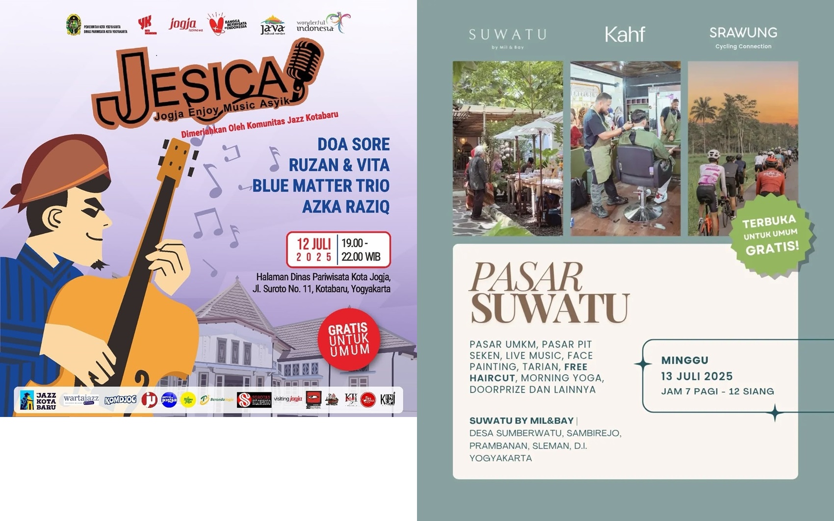 Event Jogja Akhir Pekan 12-13 Juli 2025