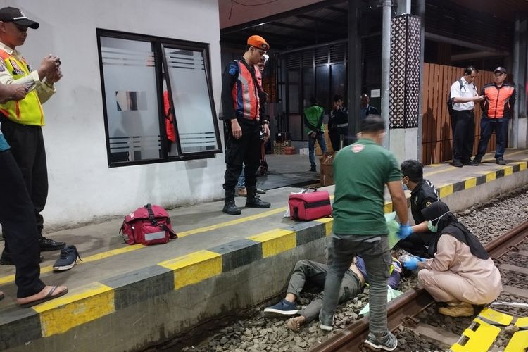 Kondisi korban dilokasi kejadian (Source: Polresta Yogyakarta)