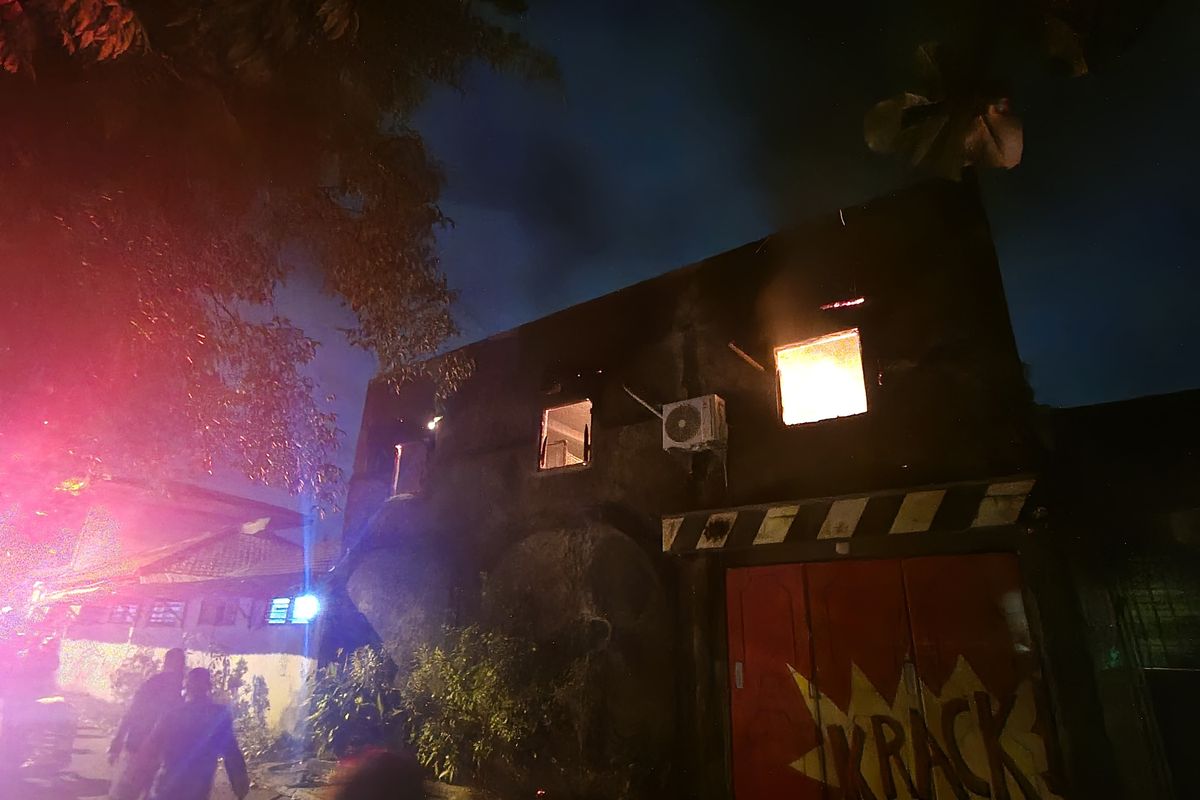 Krack Studio Yogyakarta terbakar (Source: Humas Polresta YK)