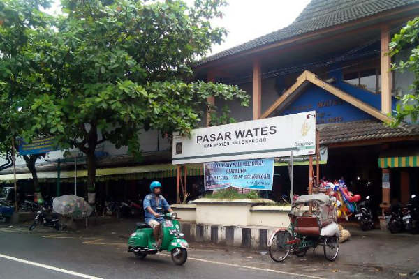 Pasar Wates Kulon Progo (Source: Harian Jogja)