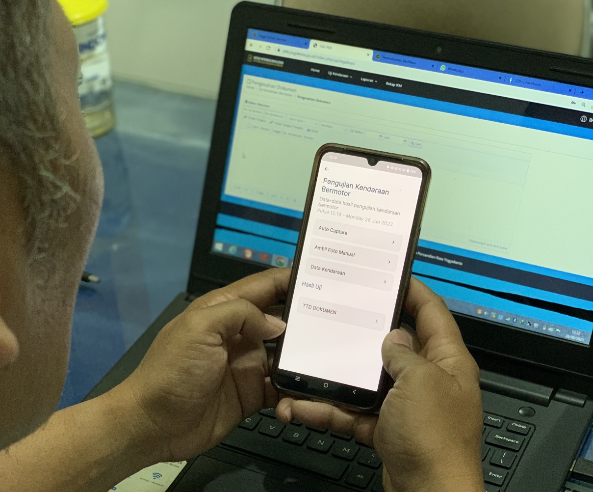 Proses verifikasi dapat dilakuakn secara online (Source: Pemkot Yogyakarta)