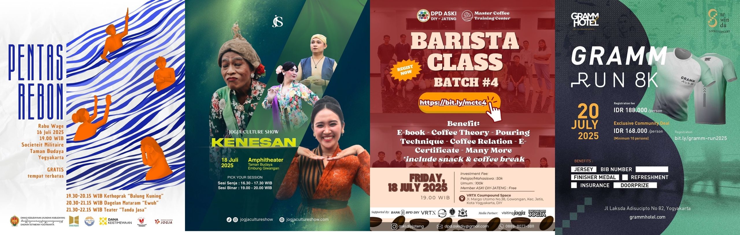 Daftar Event Jogja Minggu Ini 16 Juli - 20 Juli 2025