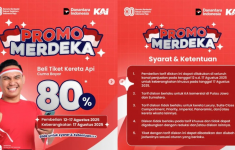 Promo Merdeka! Beli Tiket Kereta Seharga 80 Persen, Cek Jadwal dan Syarat Belinya