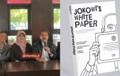 Roy Suryo, Rismon Sianipar, dan Tiffauzia Tiyassuma rilis buku Jokowi's White Paper