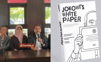 Roy Suryo, Rismon Sianipar, dan Tiffauzia Tiyassuma rilis buku Jokowi's White Paper