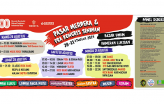 Pasar Merdeka di Taman Budaya 28-31 Agustus