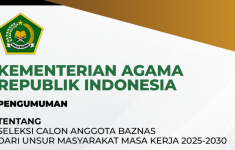 Seleksi Calon Anggota BAZNAS Dibuka