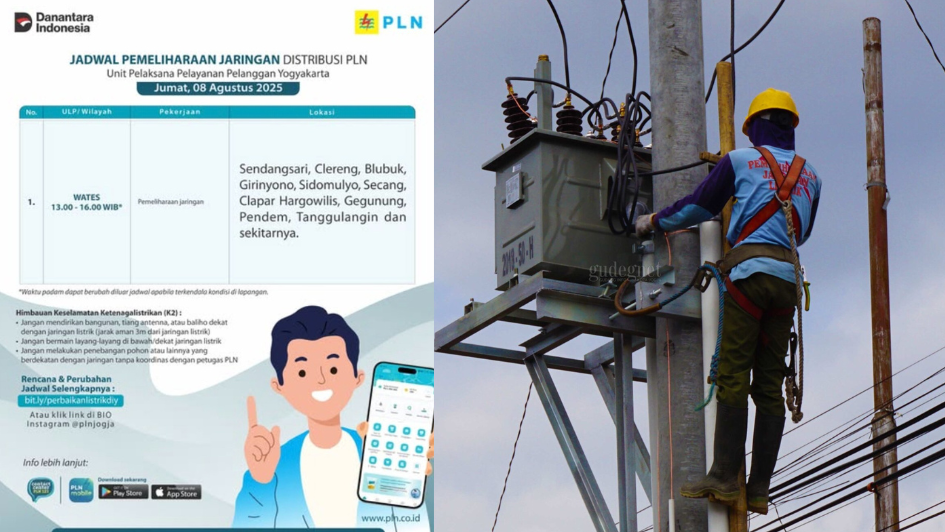 Jadwal pemadaman listrik PLN di Jogja