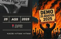 Fakta demo hari ini 25 Agustus 2025 yang beredar di media sosial