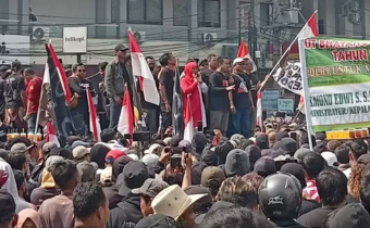Polisi Bantah Ada Korban Tewas pada Demo di Pati (foto: X)