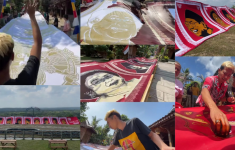 Batik Raksasa 27 Meter Karya Warga Kulonprogo Meriahkan HUT ke-80 RI