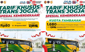 Promo Tarif TransJogja Rp80 dan Cashback 80 Persen Khusus HUT ke-80 RI, Jangan Kehabisan Kuota!