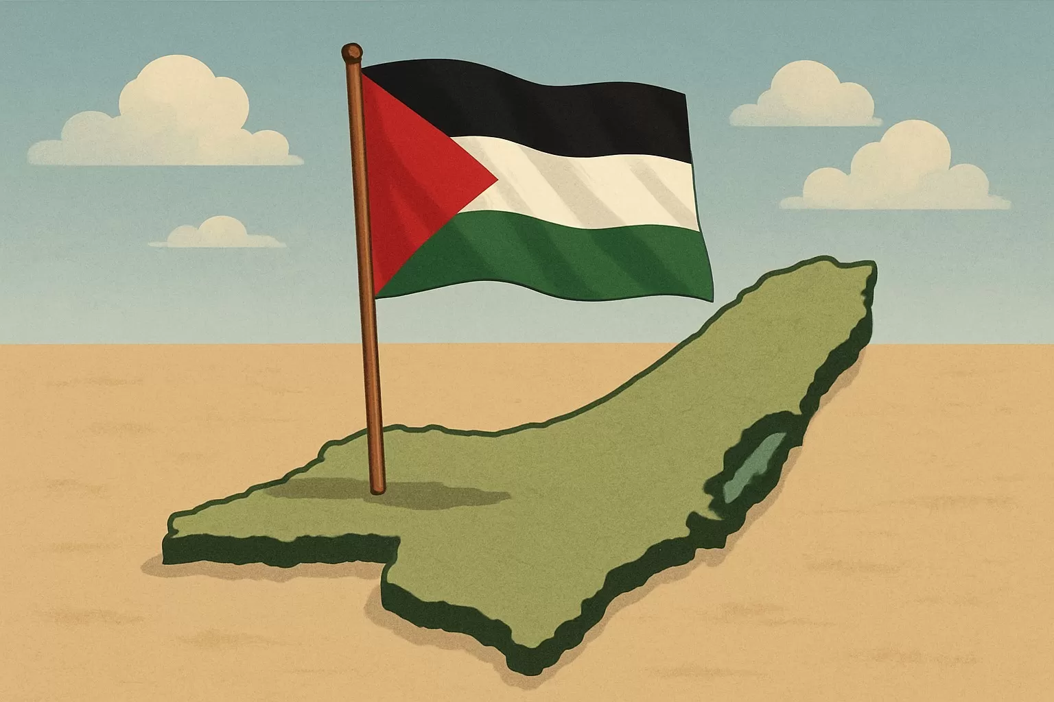 Ilustrasi negara Palestina