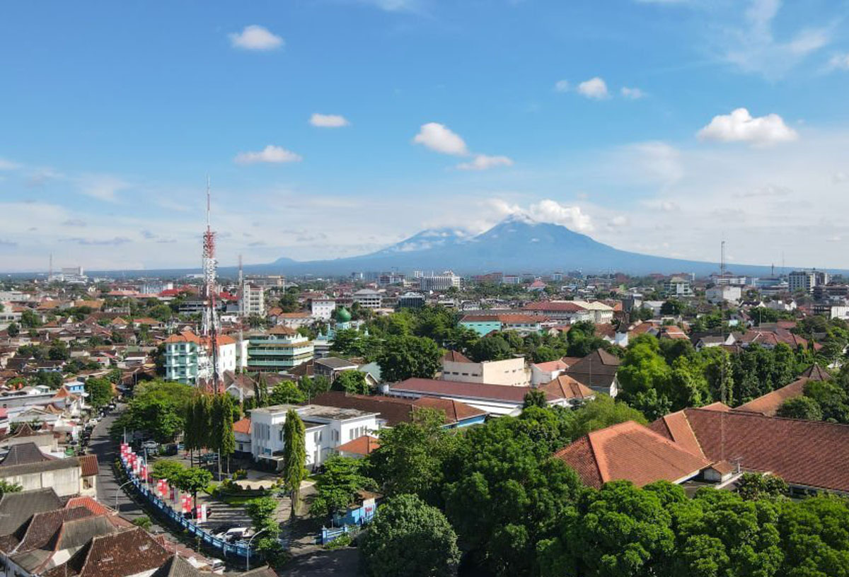 Ilustrasi rumah di Jogja