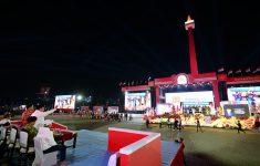 Kemeriahan malam puncak perayaan HUT Ke-80 RI di Monas (Source: Kementerian Sekretariat Negara RI)