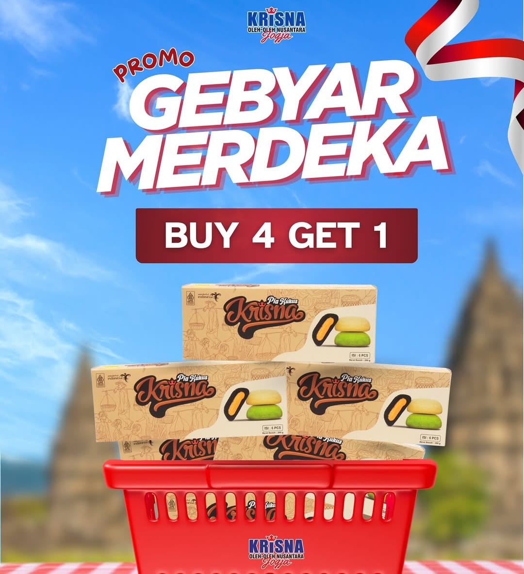 Daftar 10 Promo Makanan Minuman di Jogja Spesial HUT Ke-80 RI, Serbu Diskonnya! 4 Oleh-Oleh Krisna