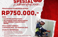 PDAM Beri Diskon 50 Persen untuk Pelanggan Baru Spesial Promo HUT RI ke-80