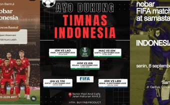 Tempat Nobar Timnas Indonesia vs Lebanon di Jogja