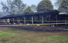 Bangunan Borobudur Cultural Center yang terbakar (Source: Kompas)