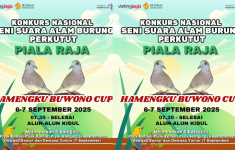 Konkurs Nasional Burung Perkutut di Jogja Weekend 6-7 September 2025