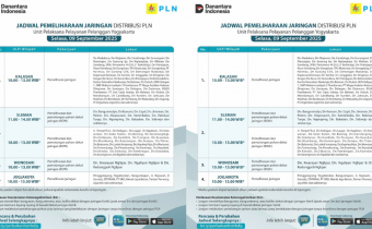 Jadwal Pemadaman Listrik Jogja Hari ini 9 September 2025
