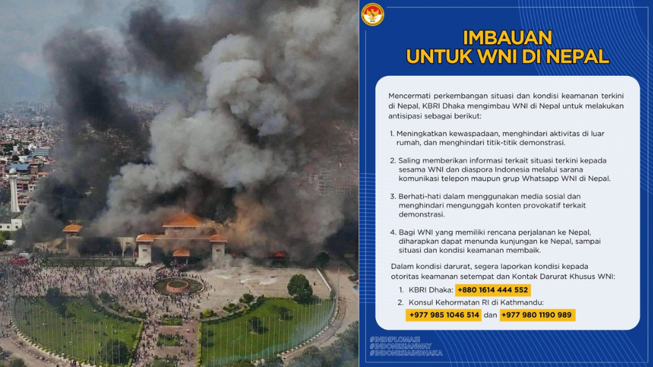 18 WNI Dipulangkan dari Nepal Akibat Kerusuhan Politik
