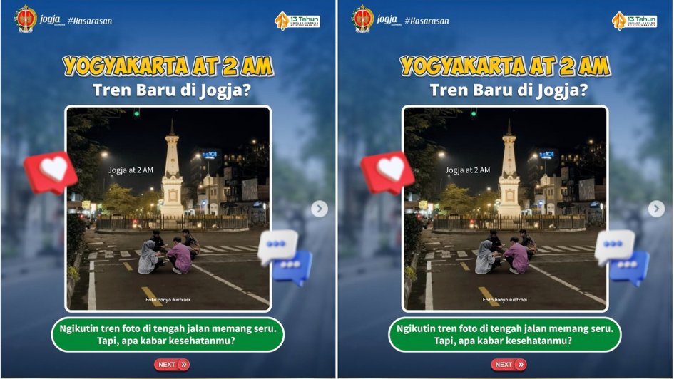 Tren Yogyakarta 2 a.m. di kalangan anak muda.