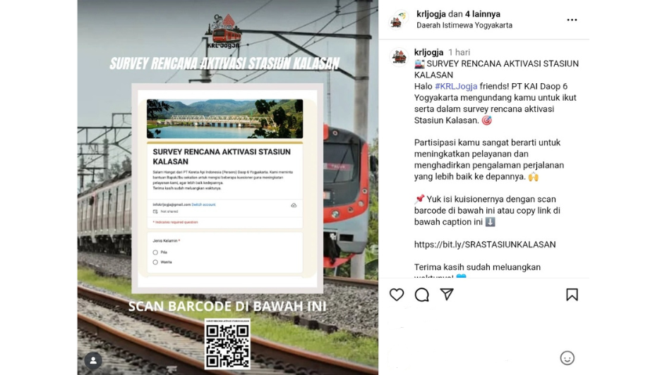 Benarkah Stasiun Kalasan Bakal Diaktifkan Kembali? Ini Kata KAI Daop 6